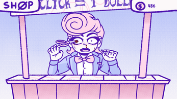 BLOODMONEY dark psychological horror game showing pastel art style contrasting with dark themes
